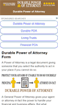 Mobile Screenshot of durablepoa.com